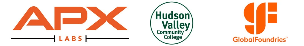 Client logos: APX-Labs, Hudson Valley Community College, GlobalFoundries